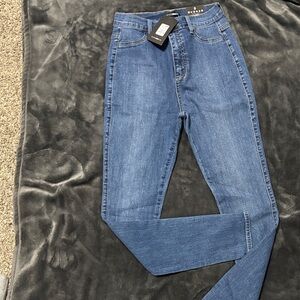 Fashion Nova Dark Blue Skinny Jeans